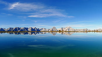 panoramico, foto, Formazioni rocciose, mare, giorno, vedi spiegelung, riflesso d'acqua, lago Specchio, autunno, umore autunnale, bergsee