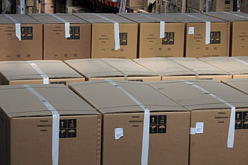 vicino, foto, scatole di cartone, avvicinamento, magazzino, pallet, scatole, azione, Conservazione, trasporto merci, scatola - contenitore