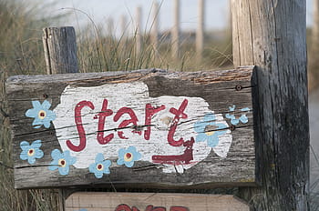 gray, white, signage, post, Start, Beach, Summer, Holiday, Relax, summer, holiday, board