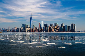 jeden, světového centra, Nový, york, New York, panoráma, New York City, město, Manhattan, Amerika, mrakodrap