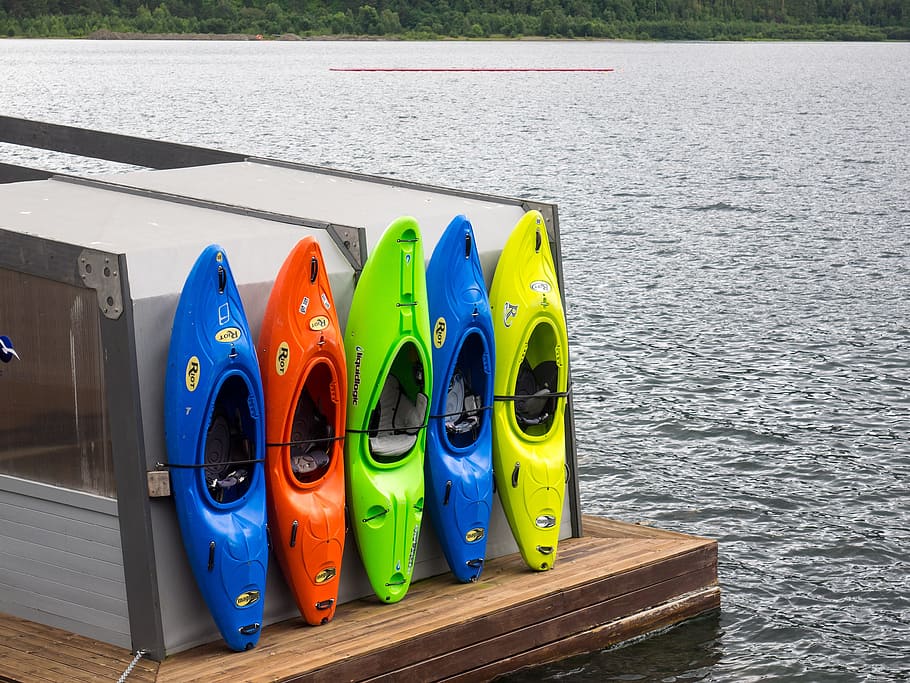 kayak, boot, canoeing, paddle, sport, water, water sports, leisure, holiday, rowing, blue