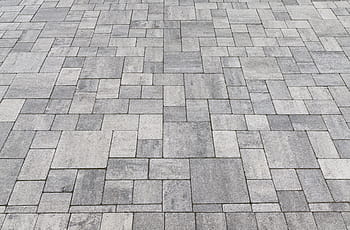 gray bricked pavement, patch, flooring, paving stones, concrete blocks, paved, slabs, background, natural stone, stone, pattern