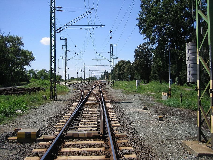 tren istasyonu, Gleise, demiryolu, gibiydi, platform, demiryolu rayları, demiryolu yolu, taşımacılık, çelik, tren, istasyon