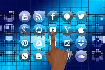 persona, destra, appuntito, dito, icona di YouTube, toccare, mano, struttura, Internet, Rete, sociale