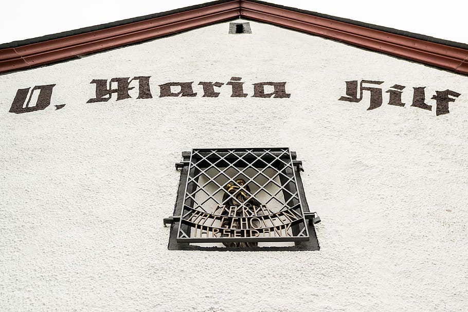 kostel, kaple, Pomoc, maria, prosím, víra, fasáda, křesťanství, svatá maria, ahr valley, pamětní