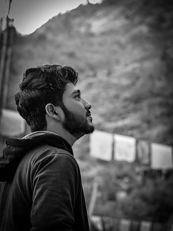 people, adult, man, portrait, side view, profile, facial expression, musician
