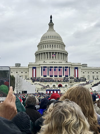 hlavní město, d, C, inaugurace, Washington, Amerika, budova, mezník, capitol, vláda, kongres