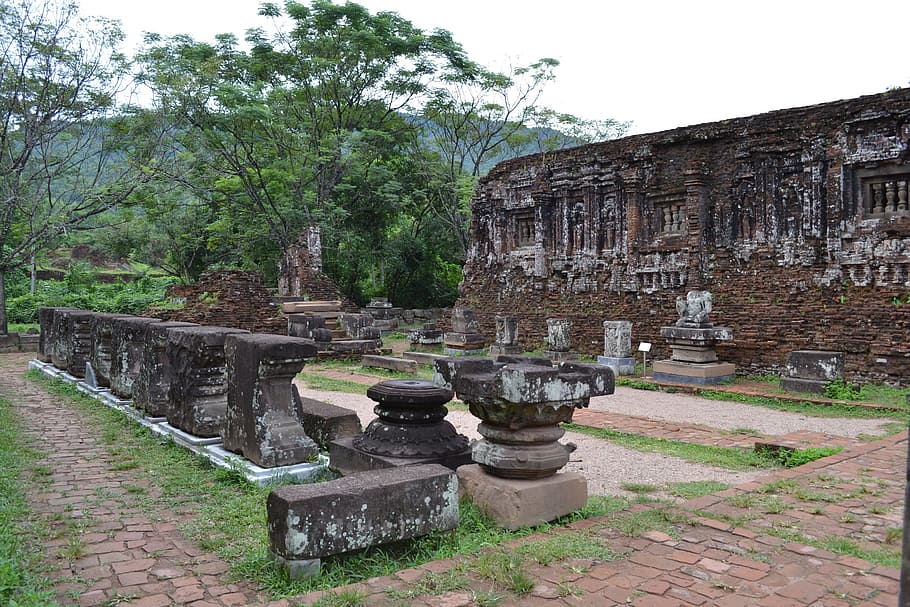 Vietnam, hội an, můj syn, útočiště, ruiny