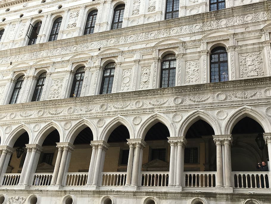 venice, facade, italy, architecture, palace