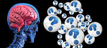 human brain illustration, brain, question mark, alzheimer's, dementia, robot, cyborg, android, robotics, forward, artificial intelligence