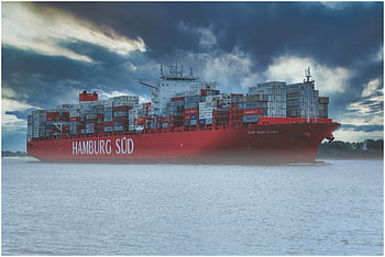 container ship, elbe, hamburg, ship, container, water, port, cargo, maritime, hanseatic city, germany