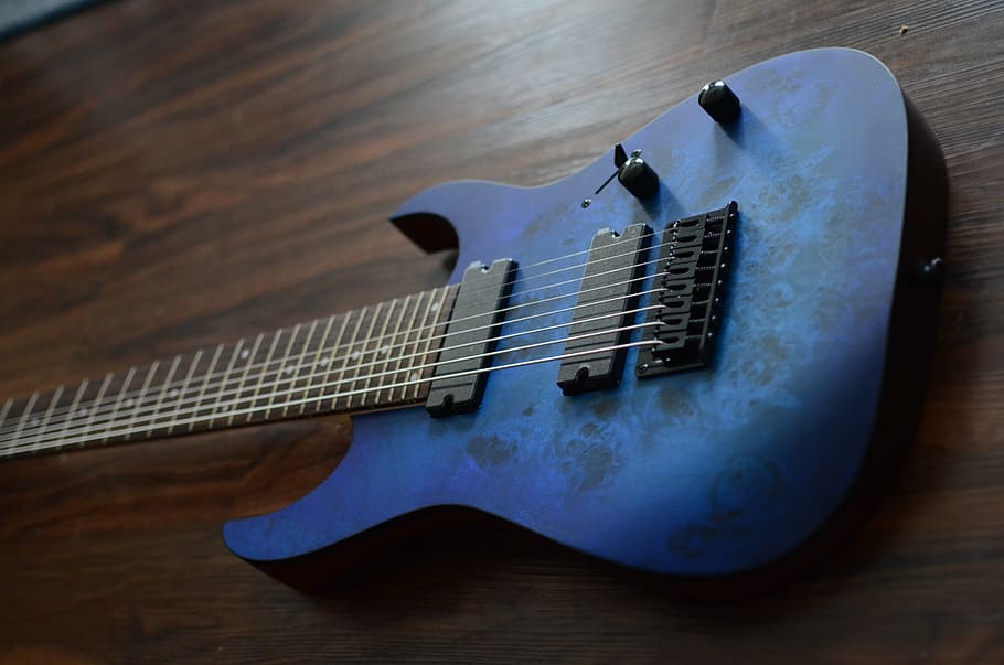 ibanez rg8pb, modrý, kytara, 8 řetězec, ibanez, kov, Skála, djent, baryton, osm, elektrický
