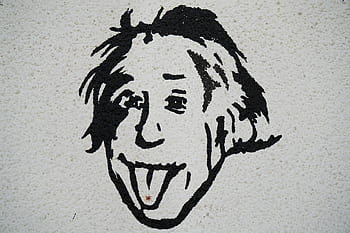 albert einstein, science, painting, drawing, pictures, graffiti, wall, mathematics, physics, energy, physicist