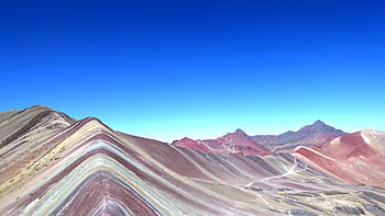 peru, cusco, vinicunca, colorful, rainbow mountain, montana de siete colores, landscape, hiking, travel, tourism