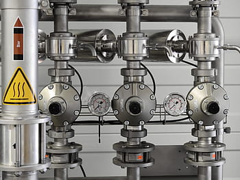 šedá, průmyslový, čistička vody, průmysl, kov, nerezová ocel, anlagentechnik, technologie, potrubí, tlakoměr, inzerát