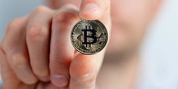 osoba, hospodářství, bitcoinové mince, bitcoin, cryptocurrency, měna, peníze, ruka, držet, vizitka, prkno