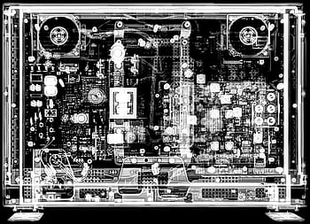 röntgenstraal, x-ray, technologie, digitale cinema, monitor, televisie, plat scherm