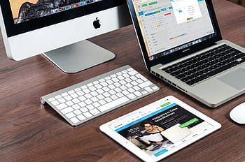 ipad, magická klávesnice, stůl, macbook, jablko, imac, počítač, obrazovka, laptop, notebook, technologie