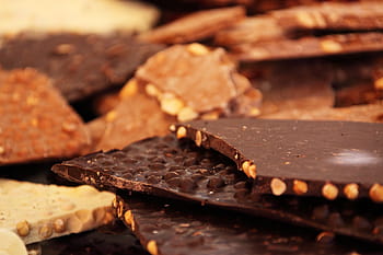 brun chokolade bar, baggrund, Brun, kalorie, slik, chokolade, kakao, mørk, lækker, kost, mad