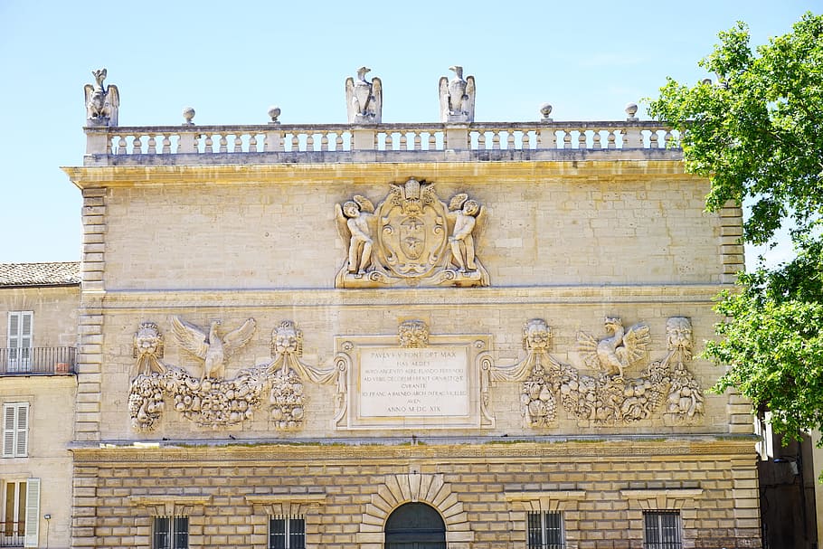 máta, avignon, budova, starý, Francie, Zajímavosti, architektura, Dějiny, exteriér budovy, stavba, destinace