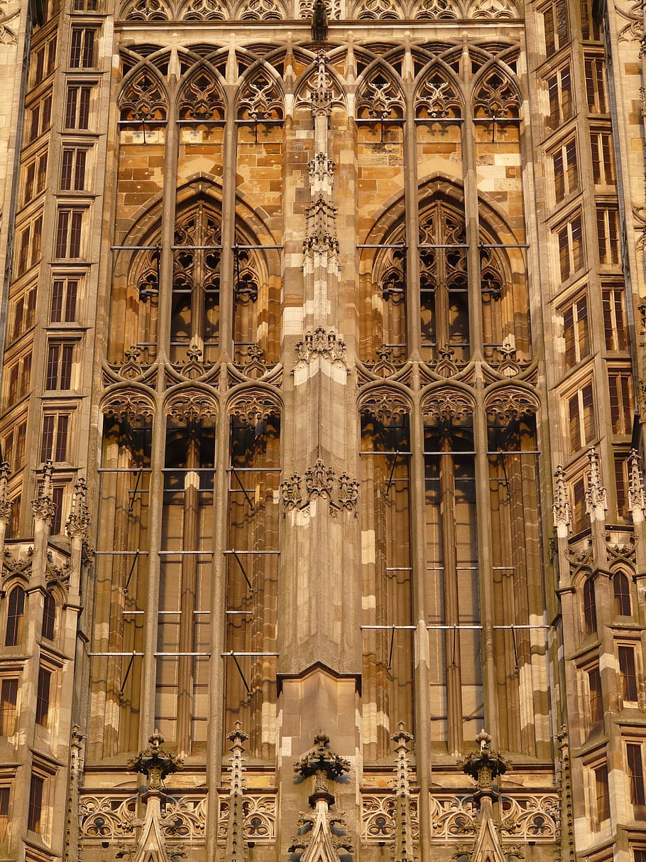 münster, dom, kostel, budova, fasáda, architektura, víra, křesťan, křesťanství, ulm, ulm katedrála