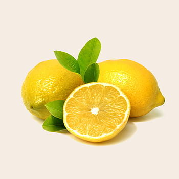 dva, citrony, 1 řez, citrón, plátek, ovoce, zdraví, citrusové ovoce, list, studio shot, jídlo a pití