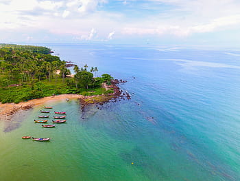 canoes, beach, summer, water, coast, boats, kayak, island, shore, travel, exotic