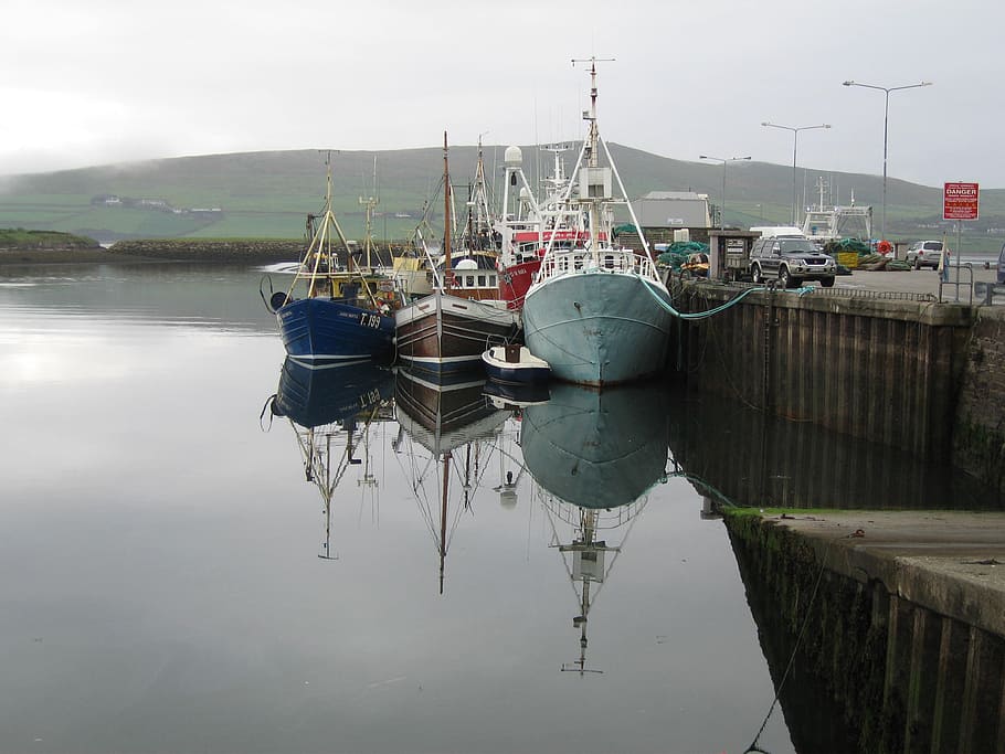 lodí, dingle, Irsko, kerry, voda, moře, oceán, irština, rybolov, pobřeží, loď