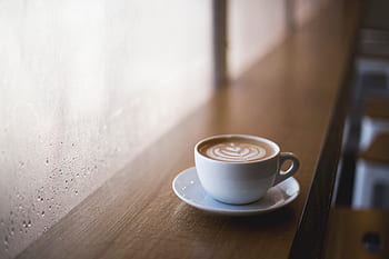 caffè, fagiolo, seme, bar, legna, tazza, boccale, bianca, piatto, arte, design