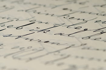 closeup, cursive text, letter, handwriting, family letters, written, pen, ink, book