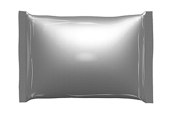 Packing, Mockup, Package, Product, 3D, plastic, sachet, cut out, white background, blank, industry