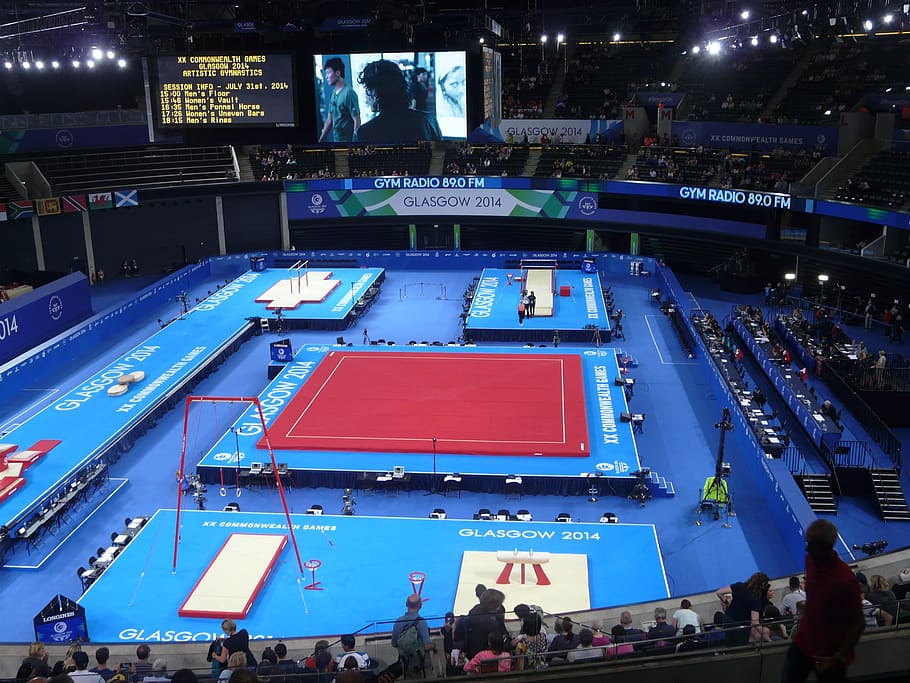 gymnastics, sport, fitness, exercise, gym, glasgow 2014, commonwealth games, training, health, fit