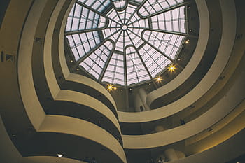 shot, taken, manhattan, new, york city, Interior, Guggenheim Museum, New York City, architecture, building, nYC