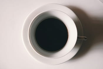 white, ceramic, tea cup, filled, coffee, black, cups, gray, pink, cup, coffee - Drink