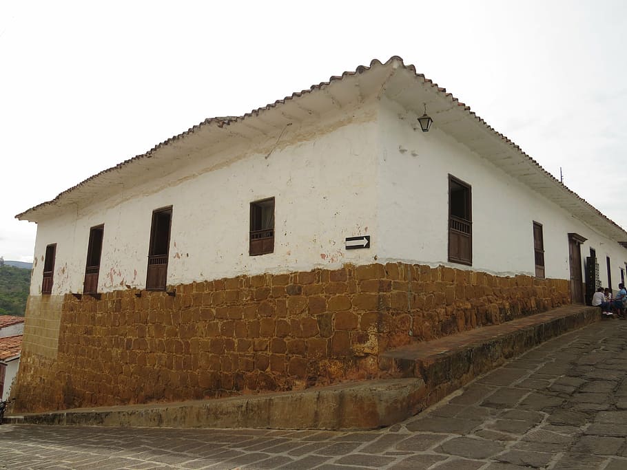 barichara, santander, krajiny, Kolumbie, architektura, kultur, starý, vesnice