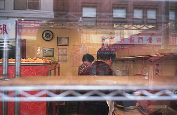 rua, loja, vitrine, restaurante, trabalhadores, cidade, urbano, reflexão, trabalho, comida, preparação