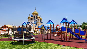 playground, modern, design, architecture, equipment, park, tamassos, cyprus