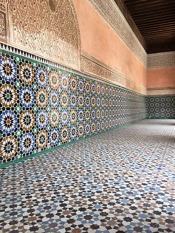 Tiles, Morocco, Orient, Africa, marrakech, oriental, arabia, old town, ornament, color, house facade