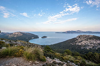mallorca, island, spain, sea, mediterranean, holiday, summer, nature, water, rock, sky