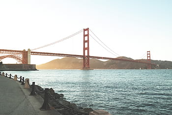 golden, Torbrücke, tagsüber, Tor, Braut, nahe, Berg, die Architektur, Brücke, Infrastruktur, stehlen