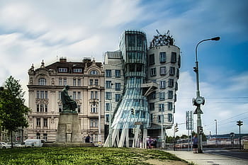 tanssiva talo, Praha, arkkitehtuuri, rakennus, talo, czech, Tšekin tasavalta, mielenkiintoisia paikkoja, moderni, design