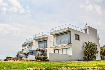 λευκό, γκρί, σκυρόδεμα, σπίτι, τόπος κατοικίας, ιδιοκτησία, ακίνητα, κατοικητικός, αρχιτεκτονική, Κτίριο, βίλα