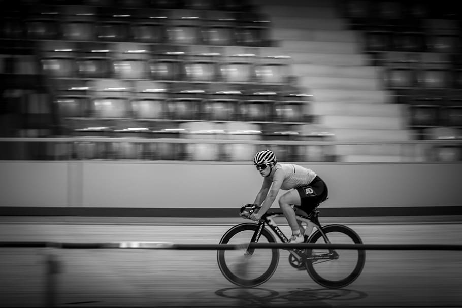 speed, cycling, the track, bicycle, black and white, brake levers
