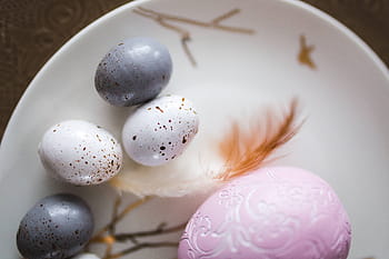 かわいい、 ピンク、 装飾、 花、 尾状花序、 卵、 イースターテーブル、 テーブル、 甘い、 休日、 装飾品