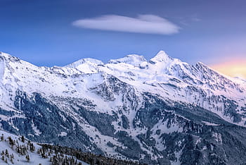 山、 覆われた、 雪、 自然、 風景、 旅行、 冒険、 トレッキング、 ハイキング、 登る、 雲
