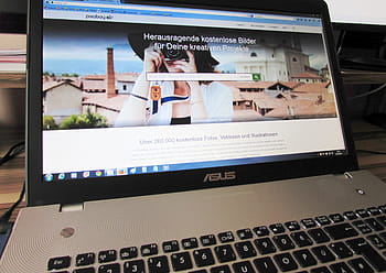 black, white, asus laptop turned-on, Notebook, Web Page, Laptop, Internet, pixabay, asus, technology, computer monitor