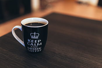 &, white, Black, amp, White Coffee, Coffee Mug, Desk, coffee, mug, objects, cup