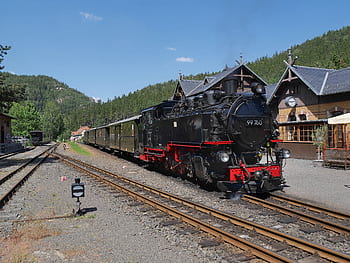oybin, zittau, narrow gauge railway, zoje, lausitz, steam locomotive, railway station, small ground, romance, nostalgic, rich web tension
