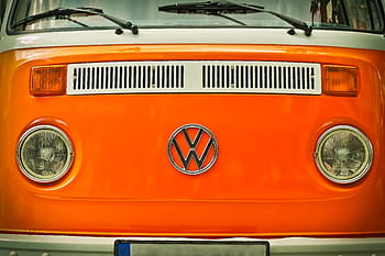 red, white, volkswagen kombi, auto, vw, vw bus, vehicle, old, oldtimer, classic, automotive