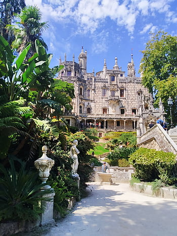 castle, nature, mystical, architecture, landscape, sky, fantasy, old, fairytale, romanticism, park